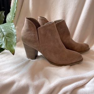 Tan ankle boots